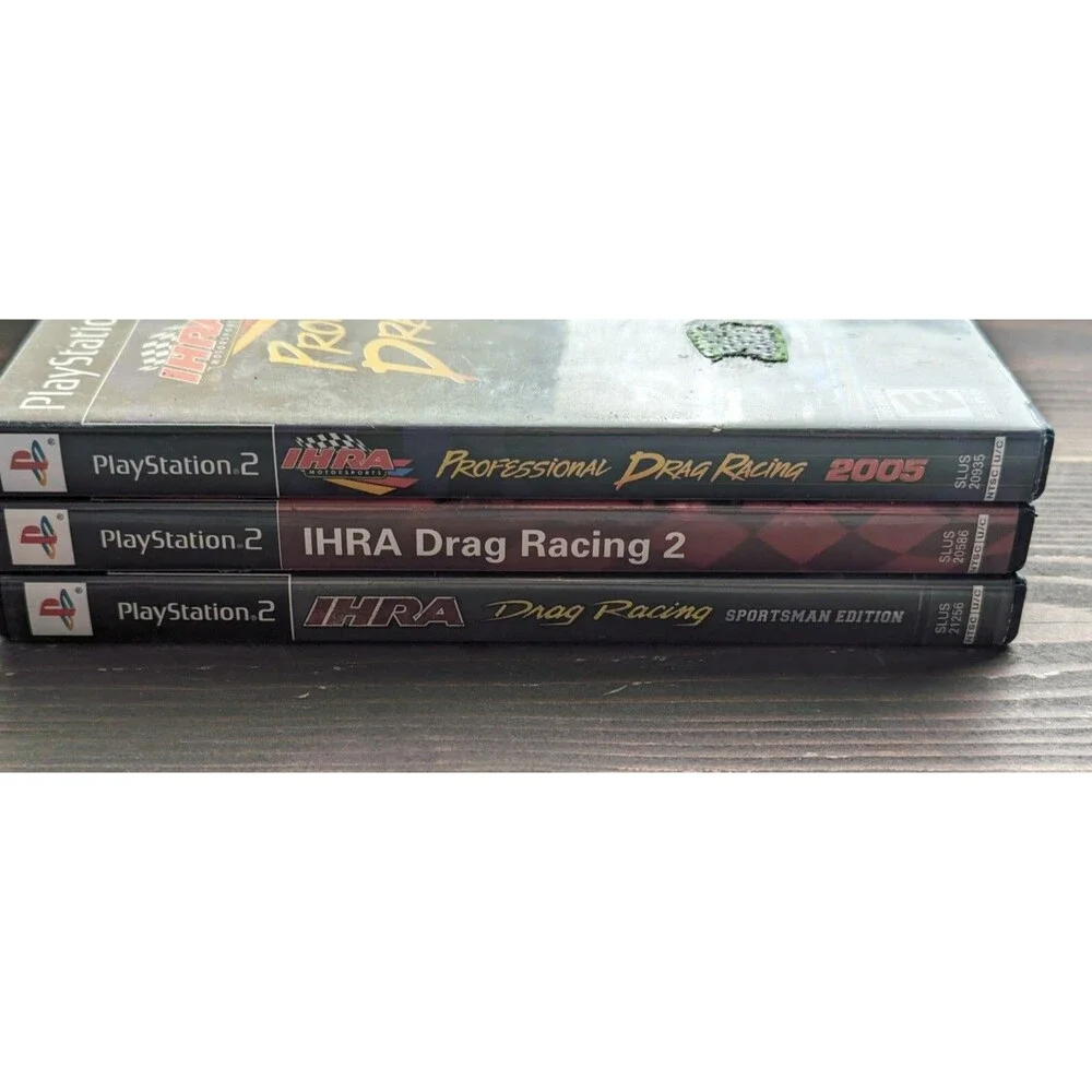IHRA Motorsports Drag Racing Lot Of 3x PlayStation 2 Games CIB